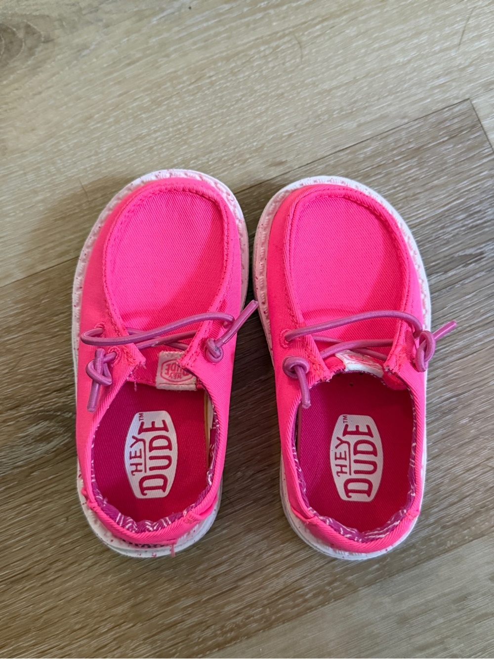 Toddler Hey Dude Pink Kids Slip-On Canvas Shoes